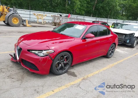 2018 Alfa Romeo Giulia Ti Sport Awd z USA, uszkodzony, nr VIN ZARFAEEN1J7567230